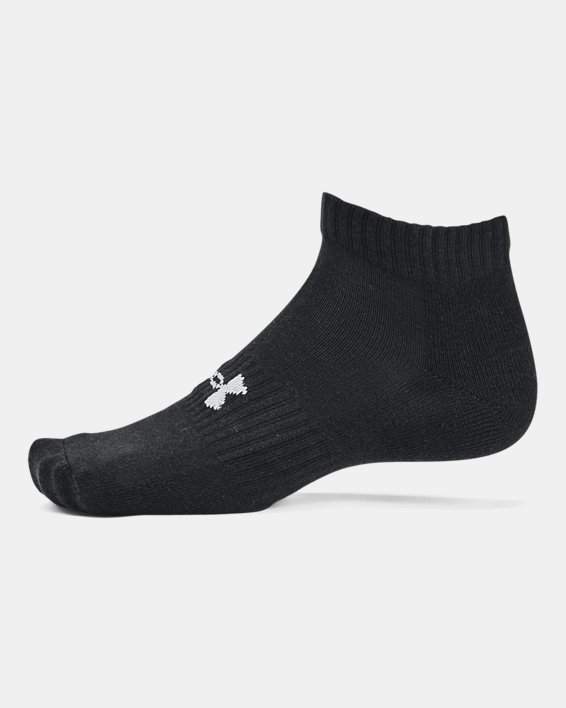 Unisex UA Core Low Cut 3-Pack Socks, Black, pdpMainDesktop image number 3